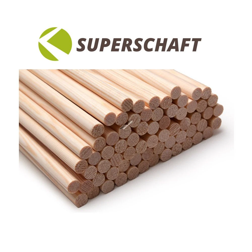 Superschaft Pine Tapered Arrow Shafts - 5/16 To 9/32 - Weight Matched 1 Superschaft Pine Tapered Arrow Shafts - 5/16 To 9/32 - Weight Matched